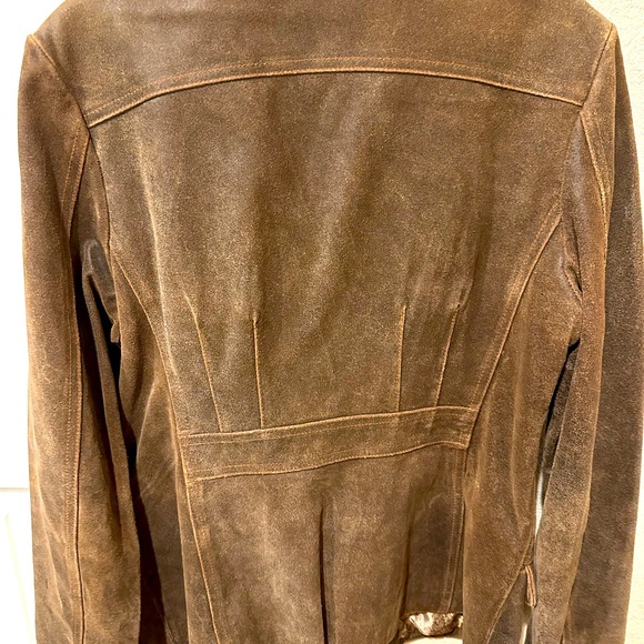 Guess distressed high quality leather.  Ladies size M - Picture 4 of 7
